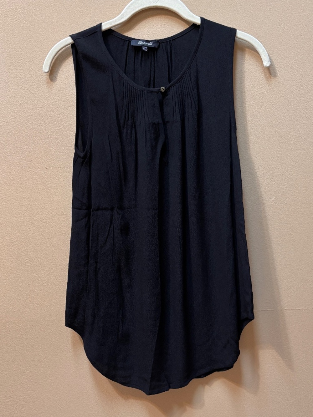Madewell Sleeveless Black Tunic Top Size XXS